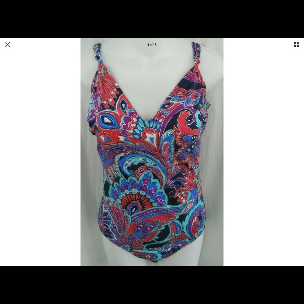 Swim Solutions One-Piece Swimsuit Tummy Control